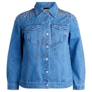 Denim Jackets with Rhinestone