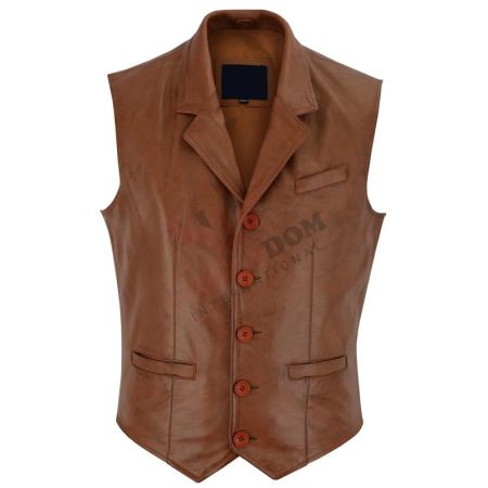 Men Leather Vest