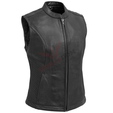 Women Leather Vest