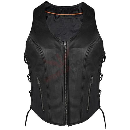 Women Leather Vest