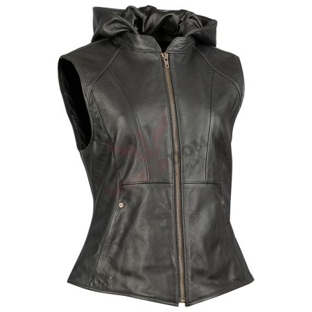 Women Leather Vest