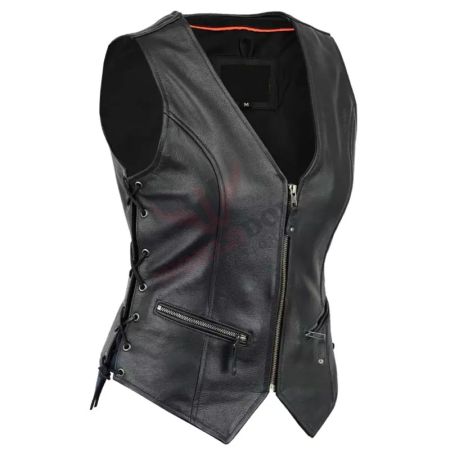 Women Leather Vest